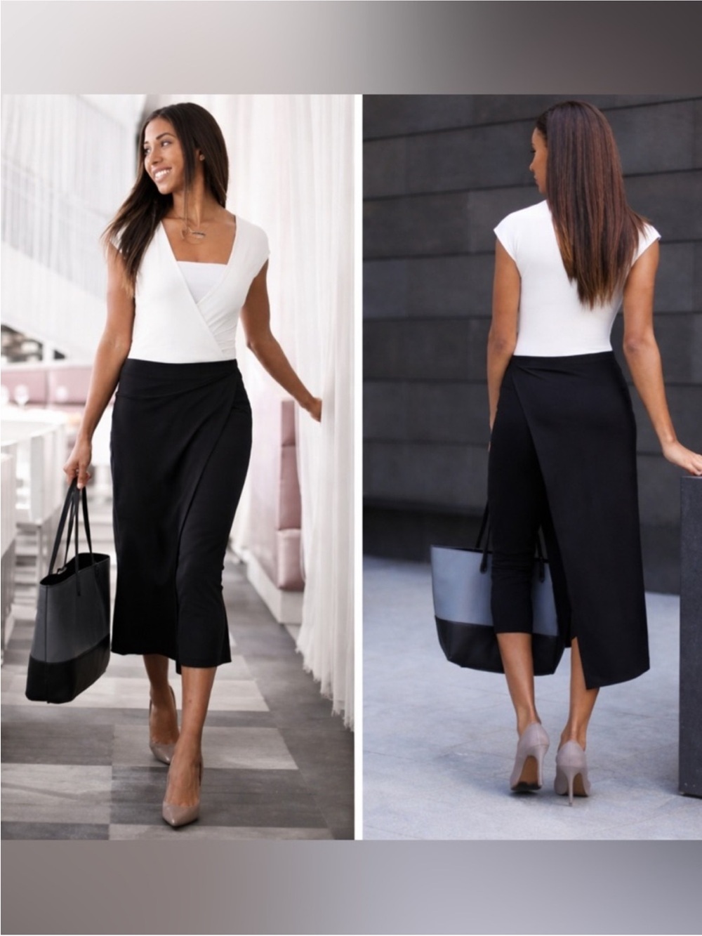 Betabrand Skirted Leggings-L